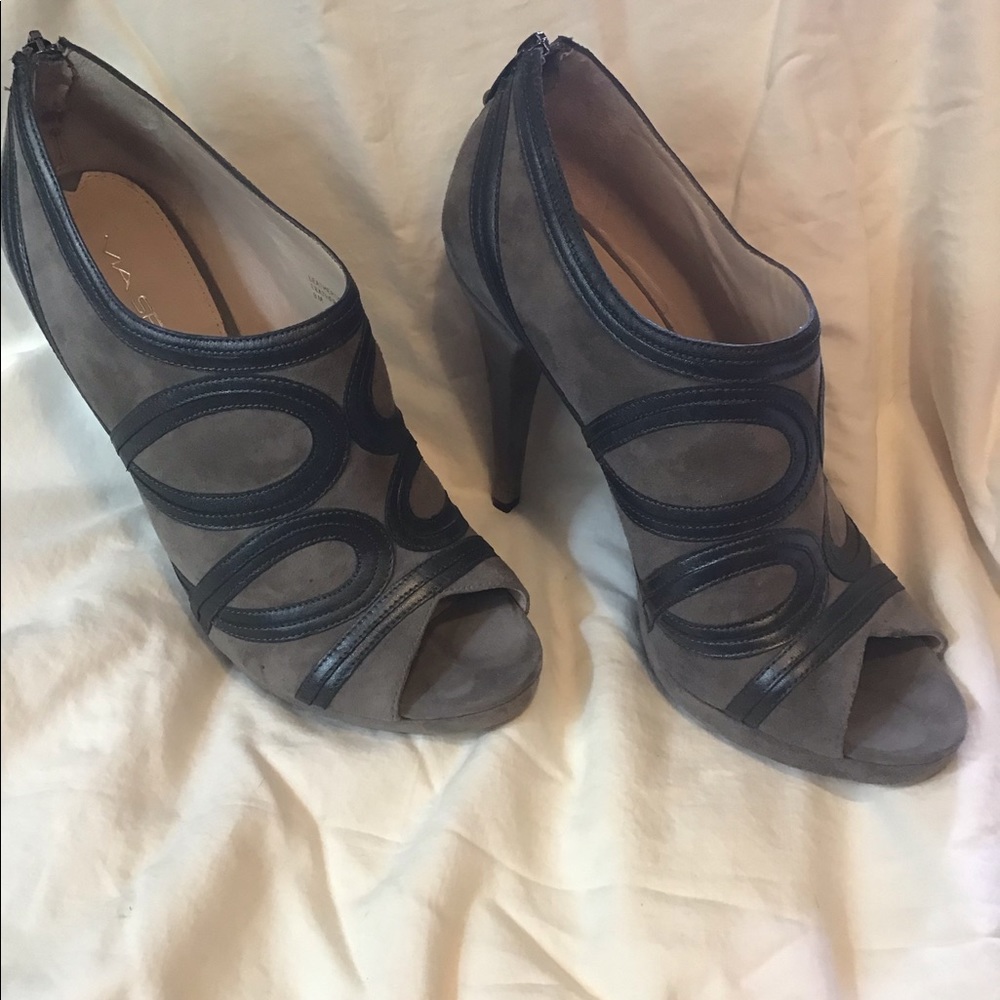 Via Spiga Peep Toe Booties